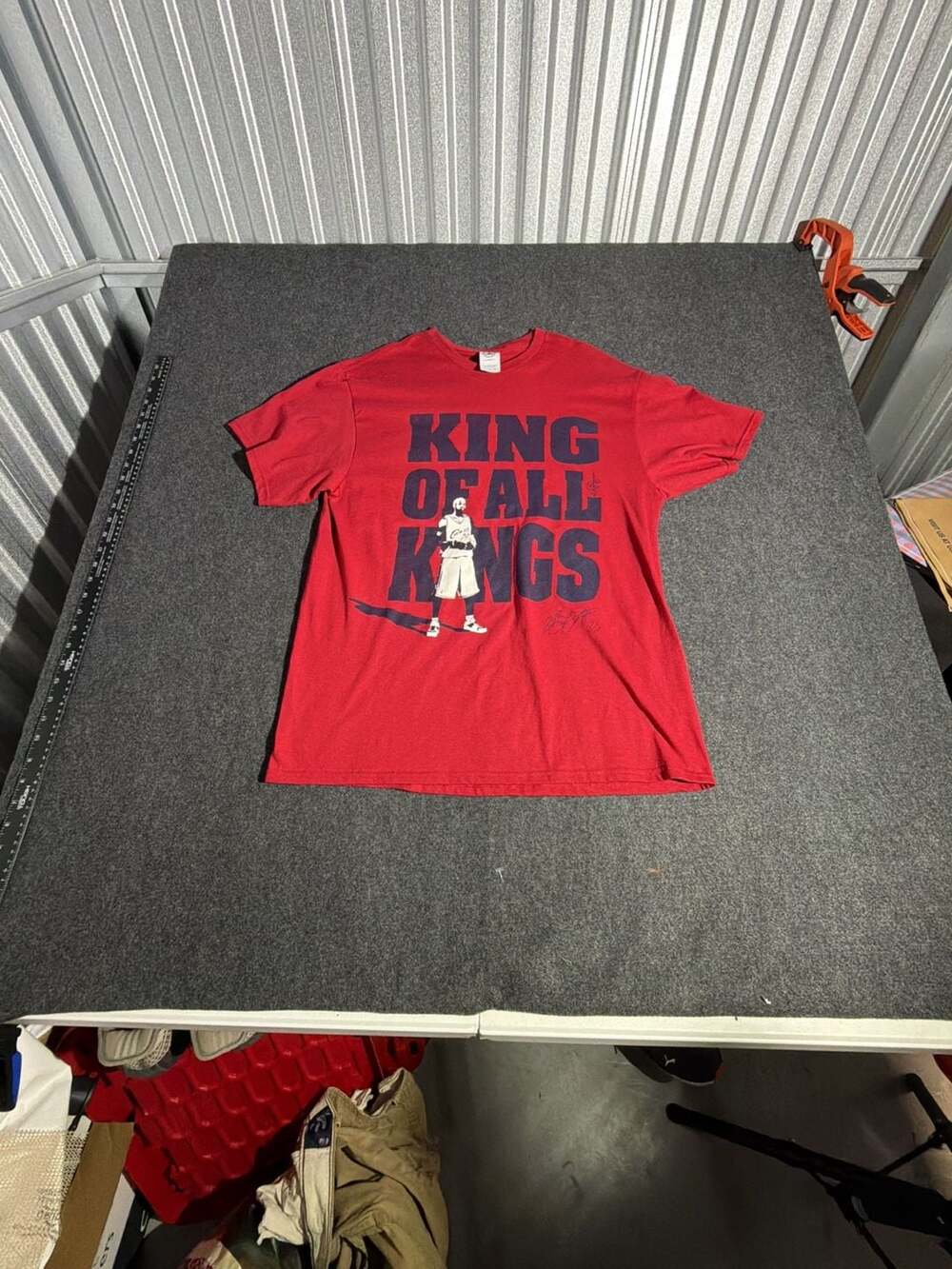 LeBron James King of All Kings Cleveland Cavaliers Red T-Shirt